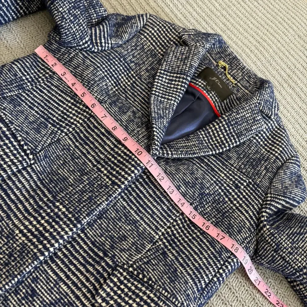 J. Crew Wool Topcoat Jacket Womens Size 4 Wool Blend Heavyweight Preppy City